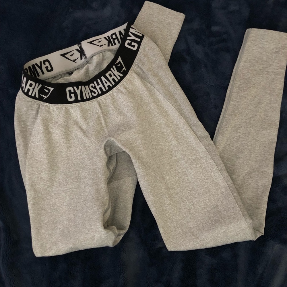 Gymshark flex leggings grey/black sz small